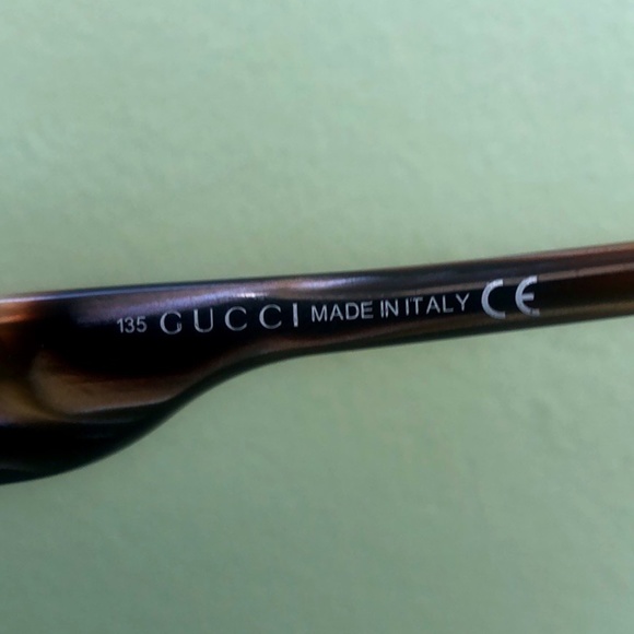 Gucci Brown Half Rim Eyeglasses 2859 Italy /COA - Picture 7 of 11